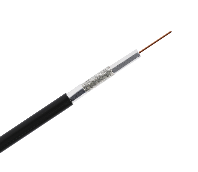Kabel Sepaksi RG6TF Siri 75 Ohm—Tri-Perisai dengan Jeli