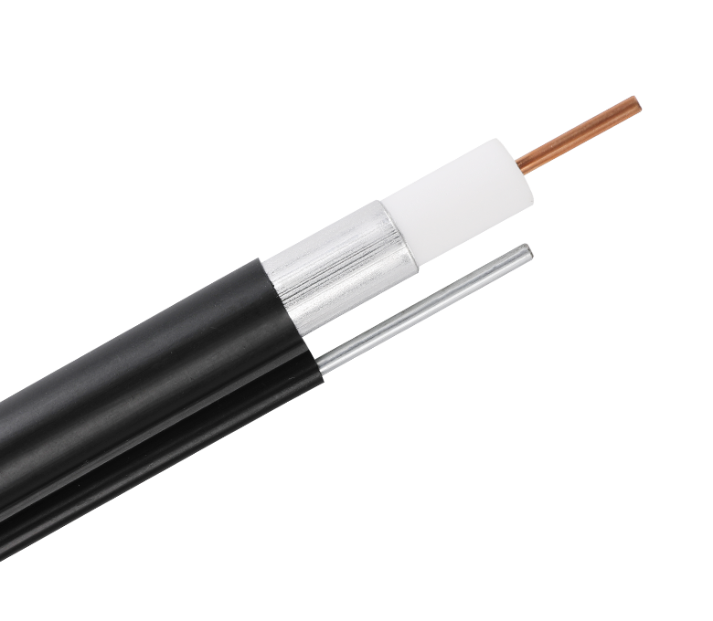 Siri Batang—500 Kabel Batang Dikimpal dengan Messenger, Kabel Sepaksi 75 Ohm Jeli