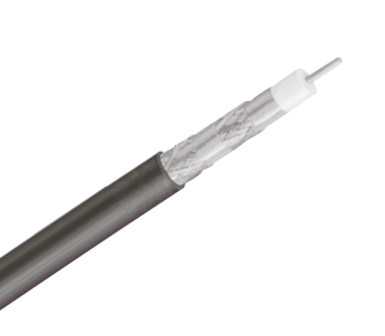 Kabel Sepaksi RG59QF Siri 75 Ohm—Perisai Empat dengan Jeli
